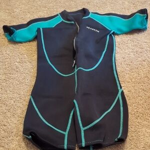 Skin Kids Swim Wetsuit - Black and Blue